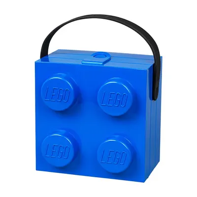 Cutie depozitare LEGO® cu mâner, albastru