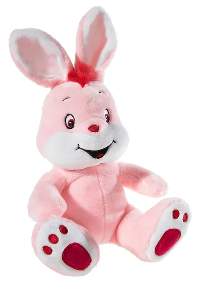 Jucarie de plus Heunec - Iepuras, roz, 23 cm