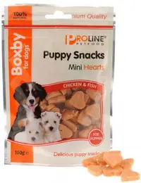 Proline Snacks Caine Boxby Mini Hearts 100 g
