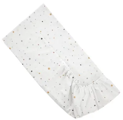 Cearșaf din ranfors cu elastic Lorelli - Happy Friends, 60 x 120 cm, albastru