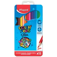 Creioane colorate Maped Color'Peps 12culori/set cutie metal