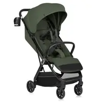 Carucior sport, Lionelo, Bess, Sustine 22 kg, 6 luni+, Capotina impermeabila si protectie SPF 50+, Include suport sticla, Pliere cu o singura mana, Maner pentru transport, Verde