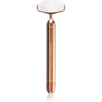 Crystallove Clear Quartz Vibrating Roller accesoriu de masaj faciale