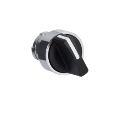 Cap de comutator, Easy Harmony XB2, metal, negru, 22mm, 2 pozitii, cu retinere