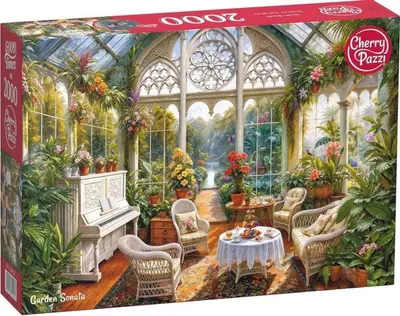 Puzzle Cherry Pazzi din 2000 piese - Sonata din grădină