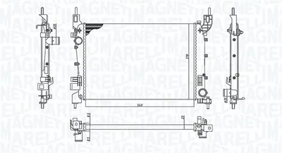 Radiator motor (Manual) potrivit FIAT LINEA 1.4