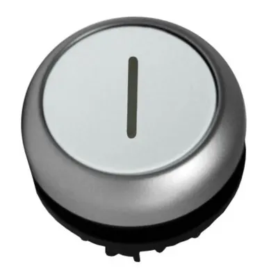 Buton comanda alb cu revenire '1' M22-DH-W-X1