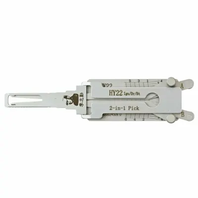 Decodor auto Lishi HY22 2 in 1 pick pentru chei Hyundai Kia, contact usa portbagaj, lama HY22 KIA7 T14