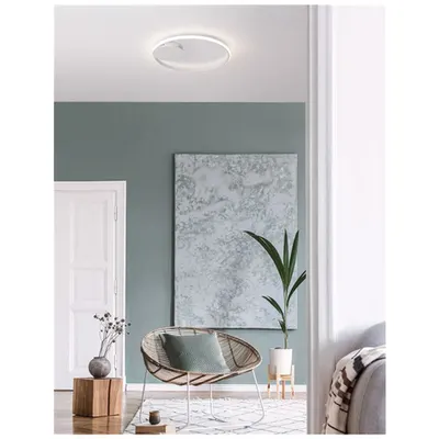 Plafoniera FULINE Nisipiu Alb Aluminiu & Acrylic Dimabil LED 32 Wat 220-240 Volt 1624.3Lm 3000K IP20