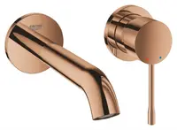 Baterie lavoar Grohe Essence 29192DA1, 1/2 inch, pe perete, L 183 mm, necesita valva, lucios, Cupru