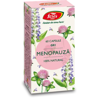 Menopauza G81, 60 capsule, Fares