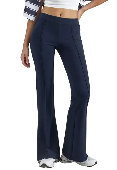Pantaloni dama - Albastru marin - Textil