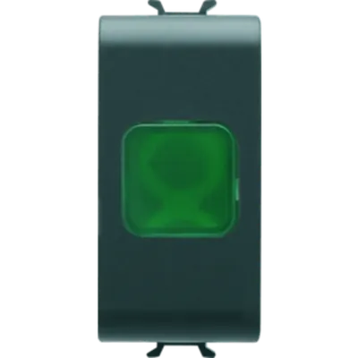 Lampa prezenta tensiune - GREEN - 1 MODULE - BLACK - CHORUS