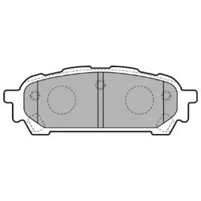 Set placute frana, frana disc DELPHI LP1822