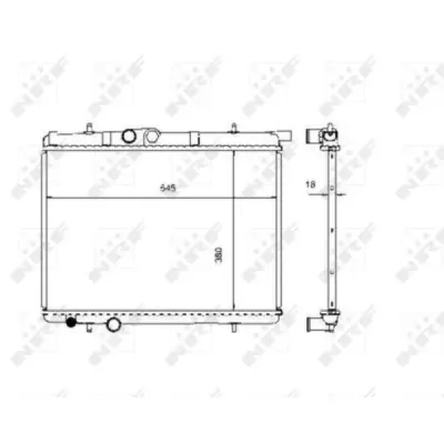 Radiator, racire motor NRF 509524