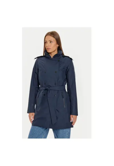 Palton dama - 304340772 - Poliester - Albastru - Albastru