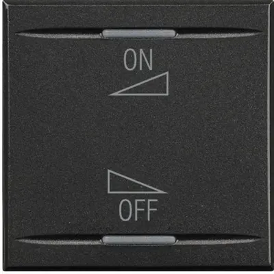Capac ornamental Axolute MyHOME BUS - difuzare sunet cu PORNIRE/OPRIRE Varia tie - 2 module - antracit
