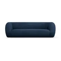 Canapea albastră cu tapițerie din stofă bouclé 230 cm Essen – Cosmopolitan Design