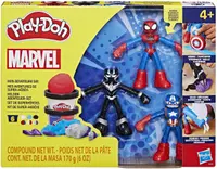 Set cu plastilină Play-Doh Marvel - Hero Adventure, cu 3 figurine
