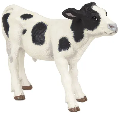 Figurina Papo Farmyard Friends – Vitel alb-negru