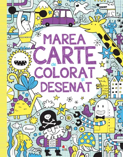 Marea carte de colorat și desenat