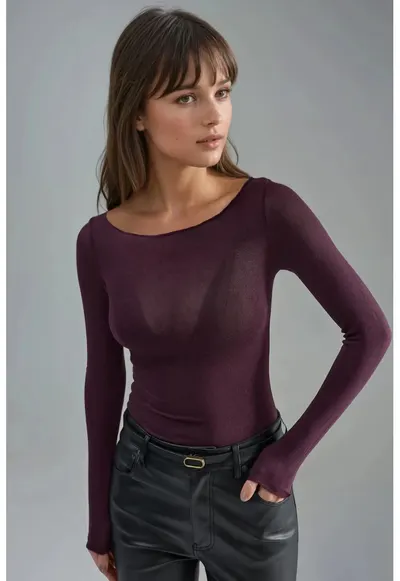 Topuri - Femei - Bluza din casmir cu