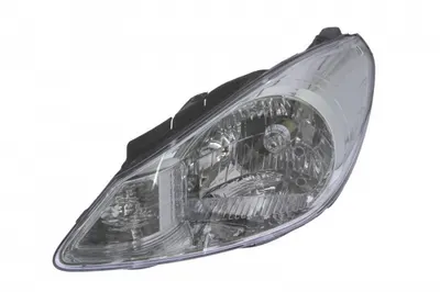 Far Stanga (H4, manual, fara motoras, culoare insert: argintiu, culoare semnalizator: transparent) potrivit HYUNDAI I10 I