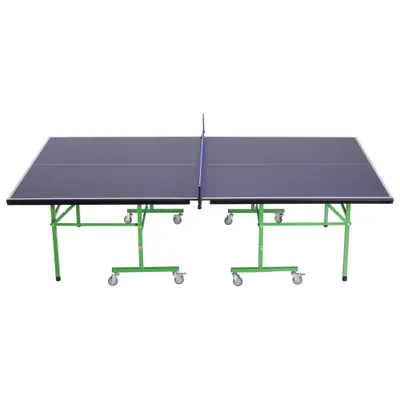 HOMCOM Masă de Ping-Pong Profesională cu Roți, 152,5X274X76cm