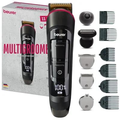 Set trimmer pentru față și corp și cântar pentru bagaje Beurer - MN9X, LS 06, negru