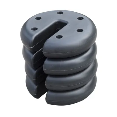 Outsunny Baza pentru Foisor 4 bucati Umplut cu Ciment 2.3kg, Φ20x4.5cm | Aosom Romania