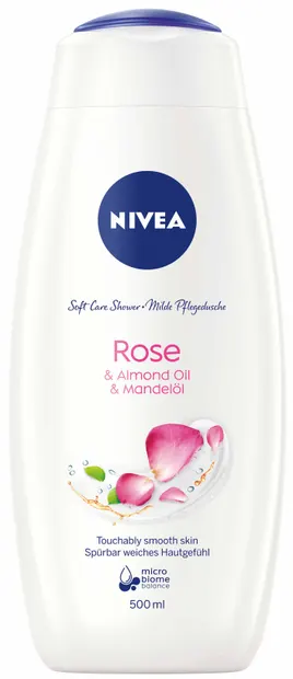 Nivea Gel de duș Rose &amp; Almond Oil, 500 ml