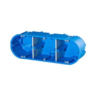 Doză de aparat pentru perete solid, triplă, set 100 buc