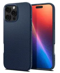 Husa pentru Apple iPhone 16 Pro Max, Spigen, Liquid Air, Bleumarin