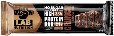 Baton High Protein, Crunch Brownie, 65 g, Lab Nutrition