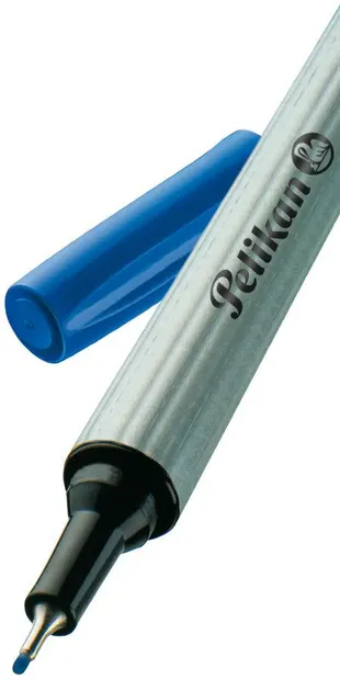 Marker cu vârf subțire Pelikan - Albastru, 0.4 mm