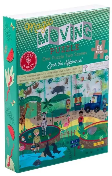 Puzzle Floss and Rock Magic Moving - Junglă, 50 de piese