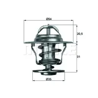 Termostat, lichid racire MAHLE TX 13 71D