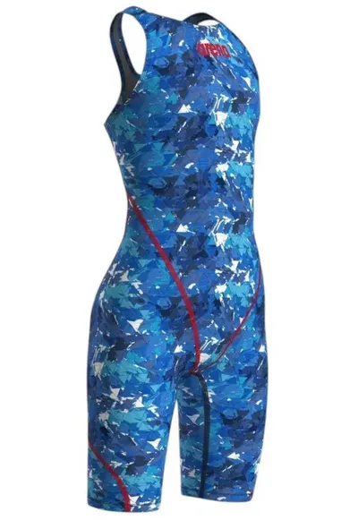 Costum competitie fete Splashy OB Powerskin ST Next - Editie Limitata - Alb/Albastru