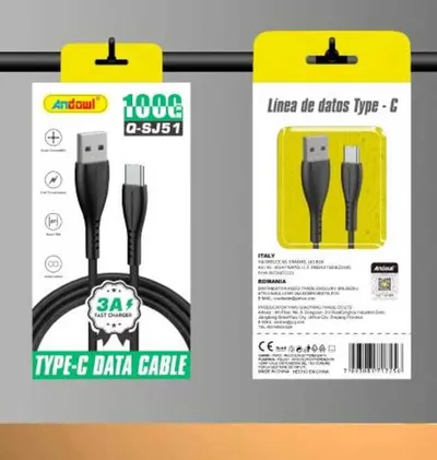 Cablu Engro de incarcare, USB - USB tip C, 1 m, Q-SJ51