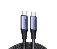 Cablu Ugreen - US355, USB-C/USB-C, 1 m, negru