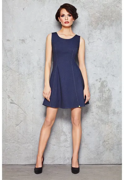 Rochie dama Poliester - Bleumarin - M049