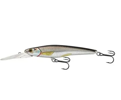 Vobler Live Target Rainbow Smelt Jerkbait 11,5cm/18g Silver/black