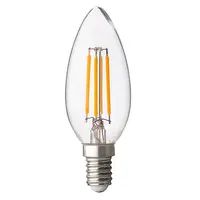 Bec LED cu filament dimabil, tip lumanare, 4W, E14, 4200K, 220-240V AC