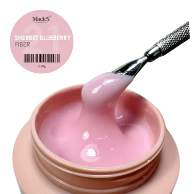 Gel Uv Constructie Fiber Sherbet Blueberry 21 Mack's 50g