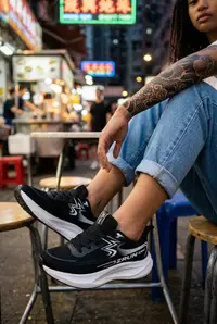 Adidasi dama sport, negri, 2532 N15-4