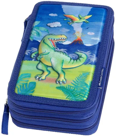 Penar școlar Faber-Castell Dino - 3 fermoare