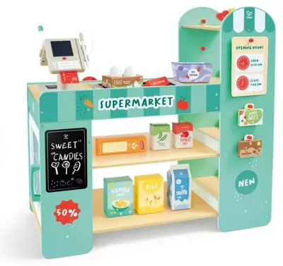 Magazin de jucării pentru copii Hape - Smart Play Shop, 50 piese