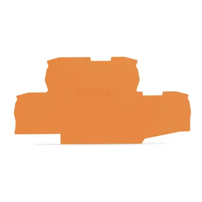 End plate; 0.8 mm thick; orange