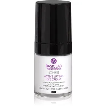 BasicLab Dermocosmetics Copperis cremă de ochi cu efect de lifting pentru noapte