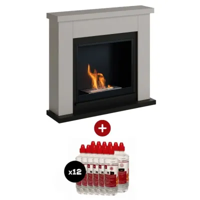 Pachet Frode Light Beige Semineu + 12L bioetanol